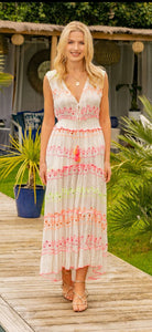 Embroidered Summer Maxi Dress