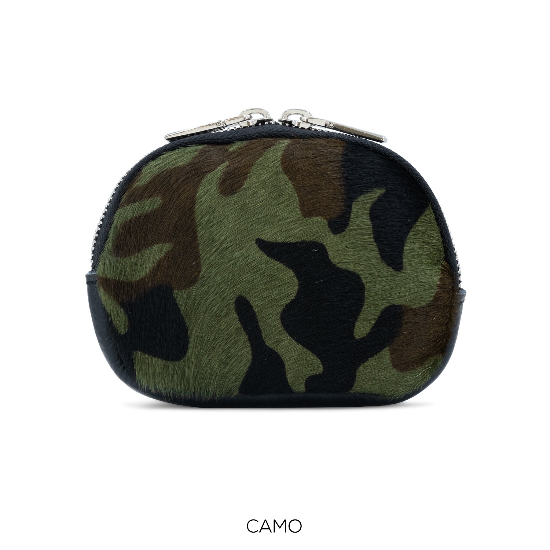 Camo Print Leather Purse