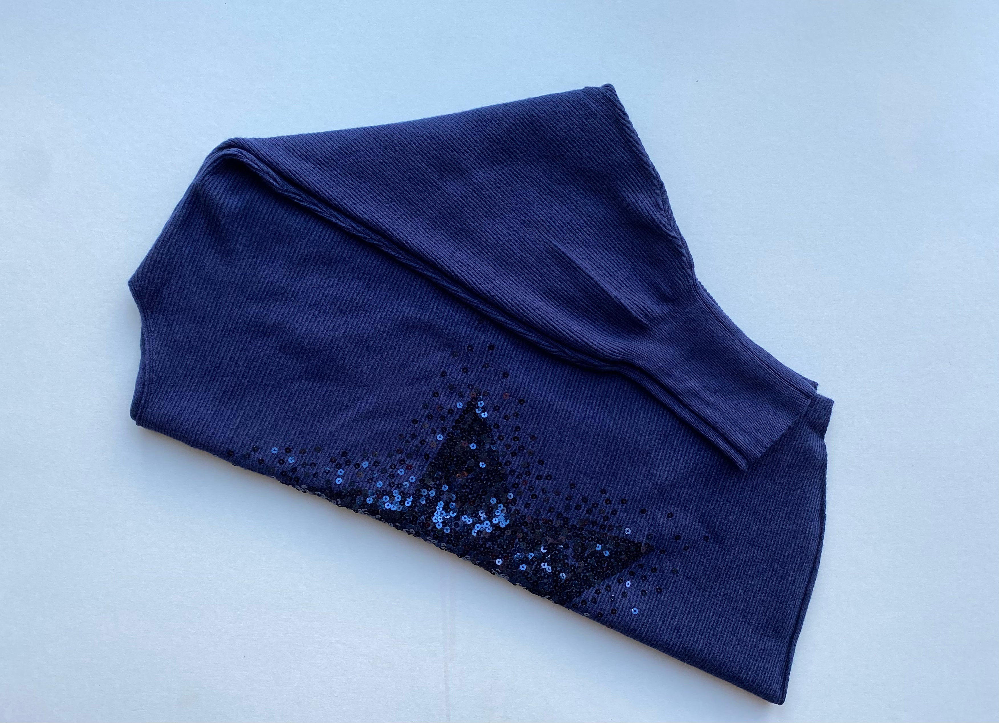 Sequin Star Jumper - Navy