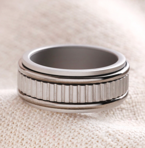 Men's Stainless Steel Spinning Ring