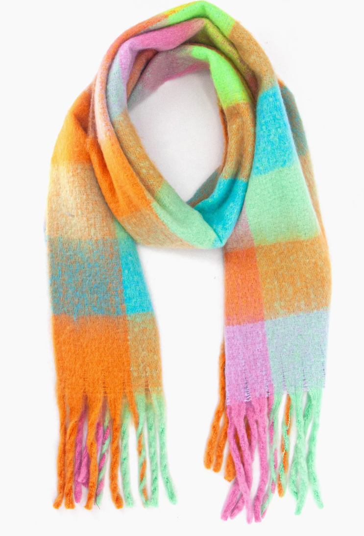 Multicolour Colourblock Winter Scarf