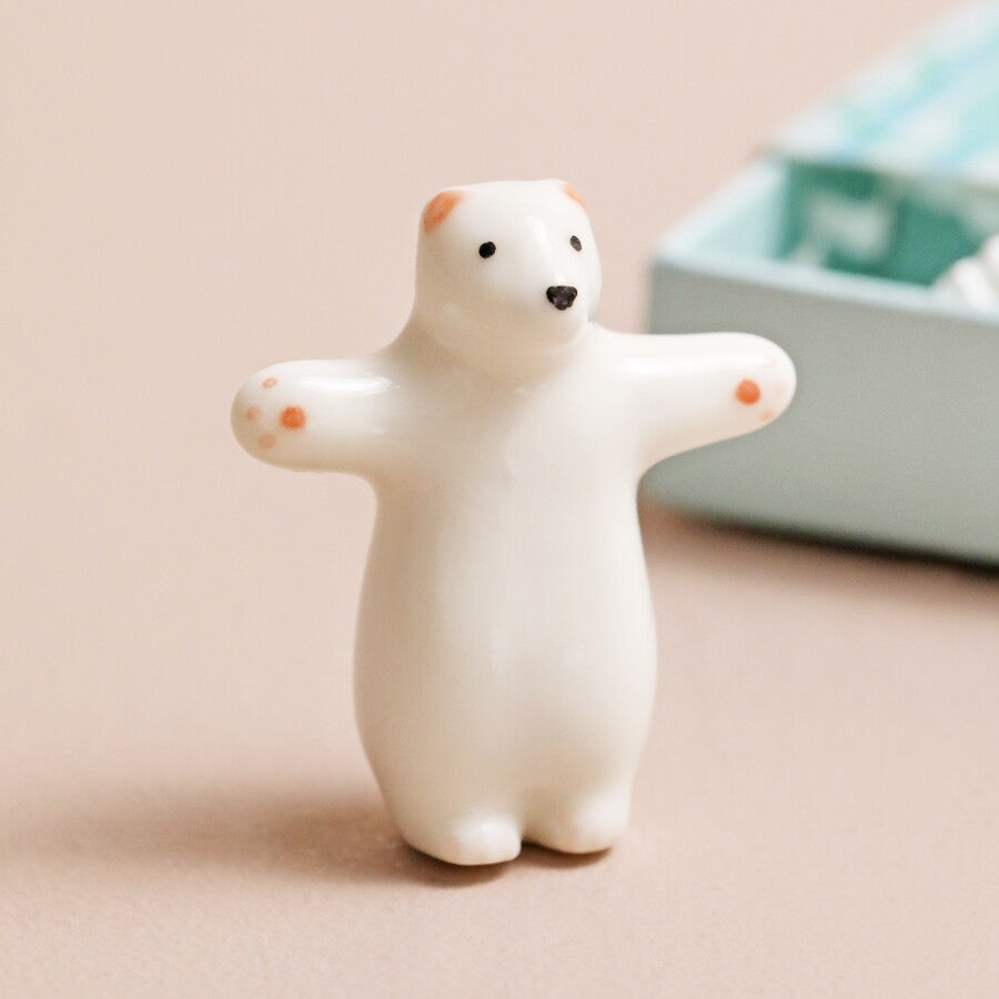 Ceramic Matchbox Token - Bear