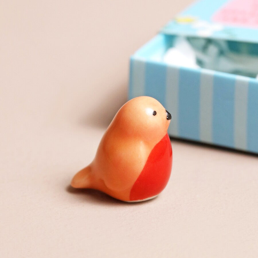 Ceramic Matchbox Token - Robin