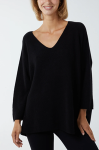 V Neck Soft Knit Oversized Jumper